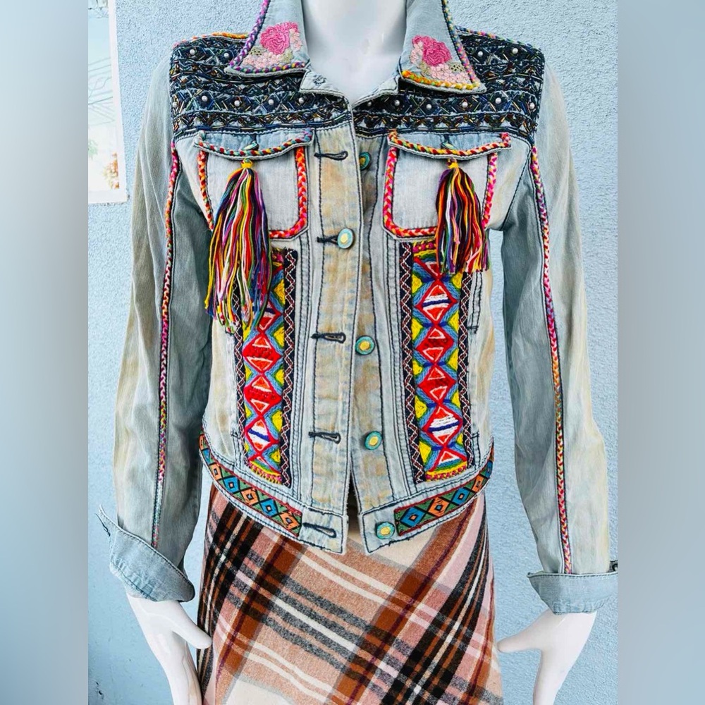 Embroidered Denim Jacket Alice Tribe